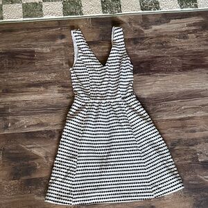 Maeve Monochrome Patterned Midi Dress